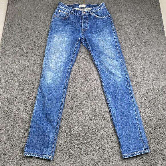 TAYLOR STITCH Selvedge Jeans Slim Fit  Button Fly Mens Sz 31 X 33 - Picture 1 of 16